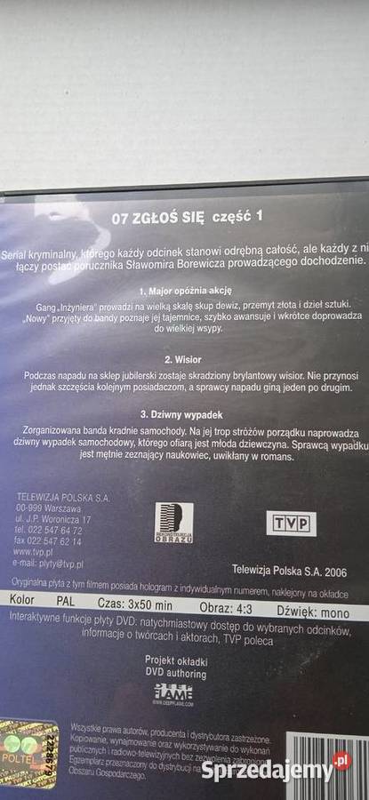 07 ZGŁOŚ SIĘ części 1 2 3 4 5 pięć płyt DVD DVD Bydgoszcz sprzedam