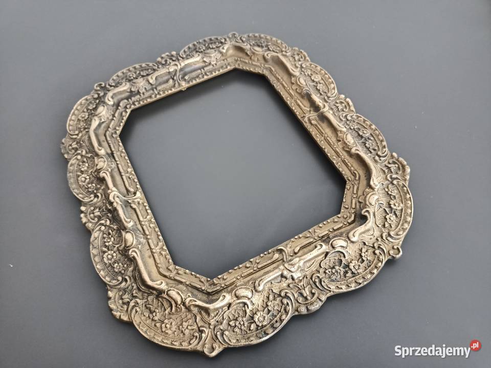 Stara ramka mosiężna przełom XIX XX wieku ok Rzeszów sprzedam