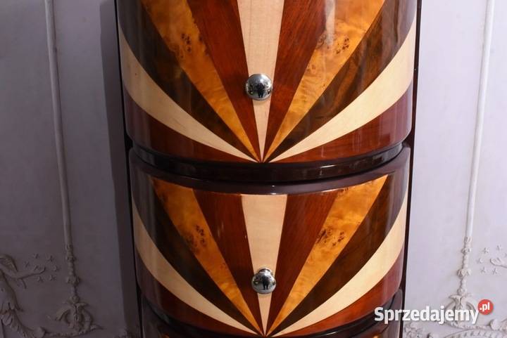 Drewniana Komoda Art Deco 6 Szuflad Regał Kraków