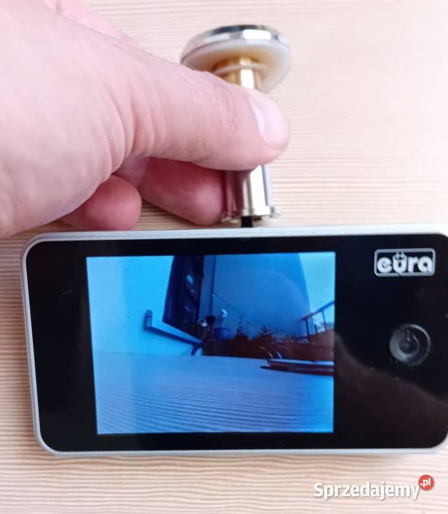 Wideowizjer do drzwi Eura VDP01C1 srebrny Ekran śląskie Katowice