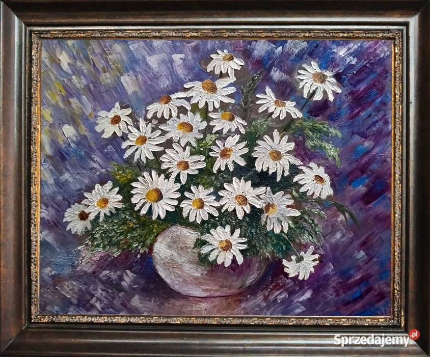 Obraz olejny Rumianki lubelskie Lublin