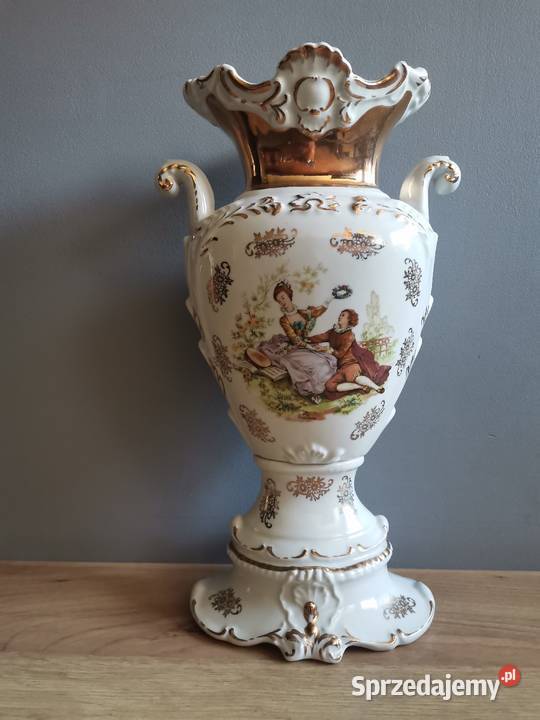 Stary duży unikatowy wazon porcelana Janina śląskie