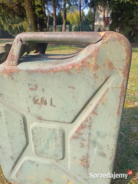 Kanister wojskowy metalowy PRL 20 litrów 10 Bydgoszcz sprzedam