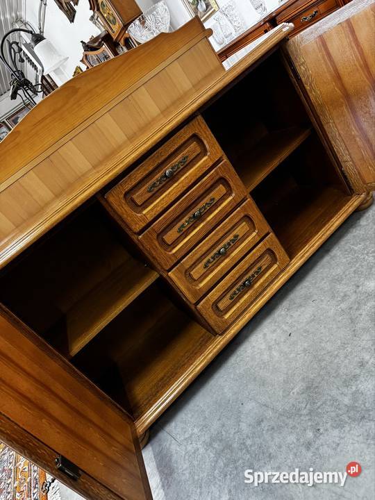 Komoda stylowa dębowa dąb rustykalny 150x45x82