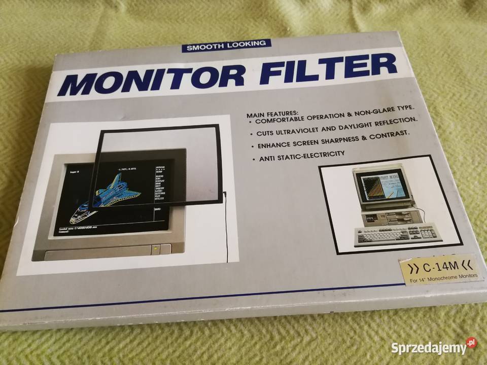 Filtr na monitor CRT Techlink 14 Vintage Retro Szczecin