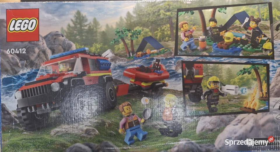 LEGO City 60412 Wóz strażacki 4x4 i łódź Łódź