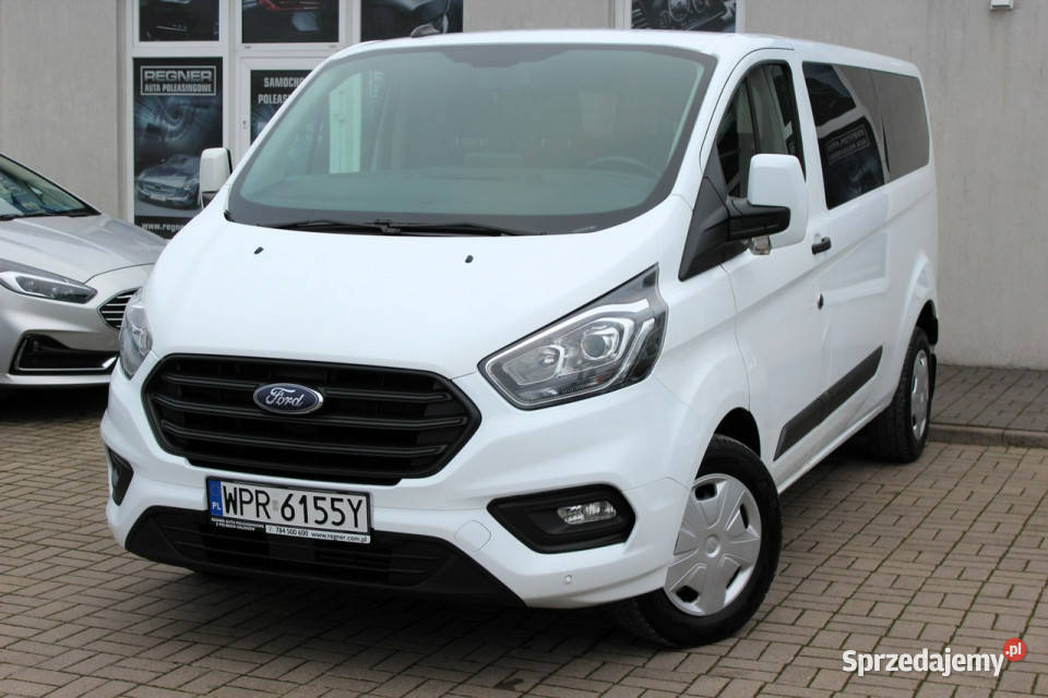 Ford Transit Custom Długi 9osobowy 130 SalonPL pełny VAT Sokołów