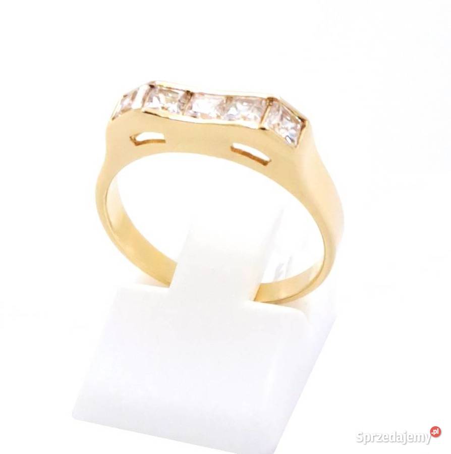 Pierścionek r14 Złoty pr585 Sygnetowy z Poznań