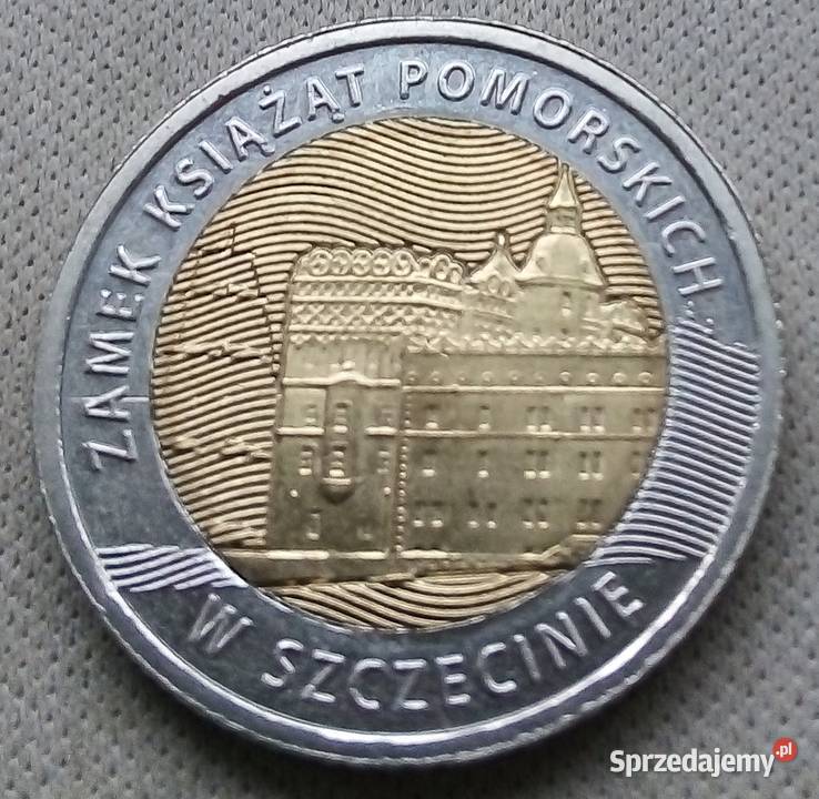 POLSKA5 2016 rCuNiBI ZAMEK KSIĄŻĄT POMORSKICH W Numizmatyka Legionowo