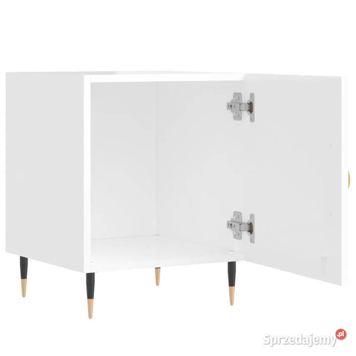 Szafki nocne 2 białe z połyskiem 40x40x50 Warszawa sprzedam