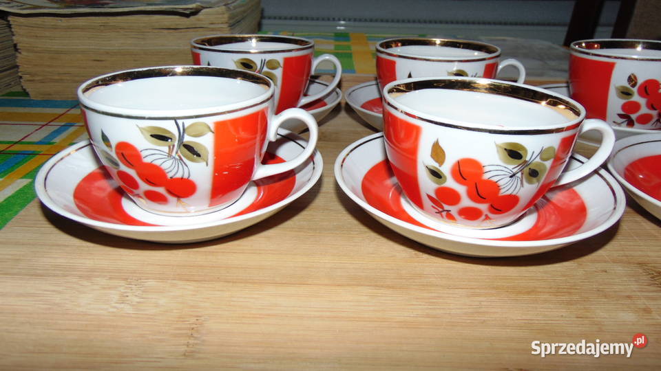 Porcelanowy zestaw kawowoherbaciany POŁONNE podlaskie Białystok