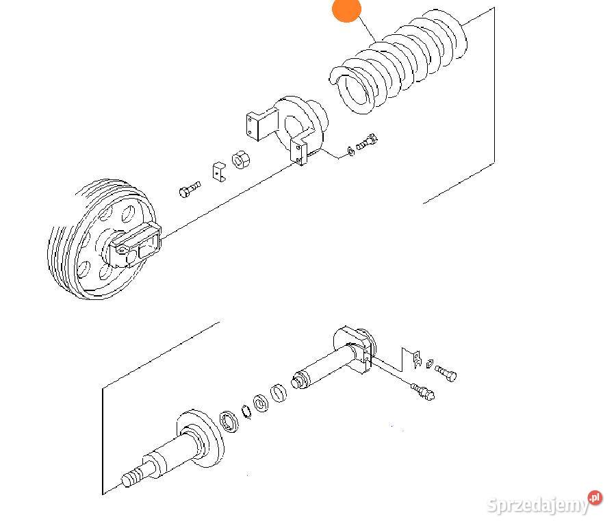 2063055172 Sprężyna koła napinającego KOM PC210 nie