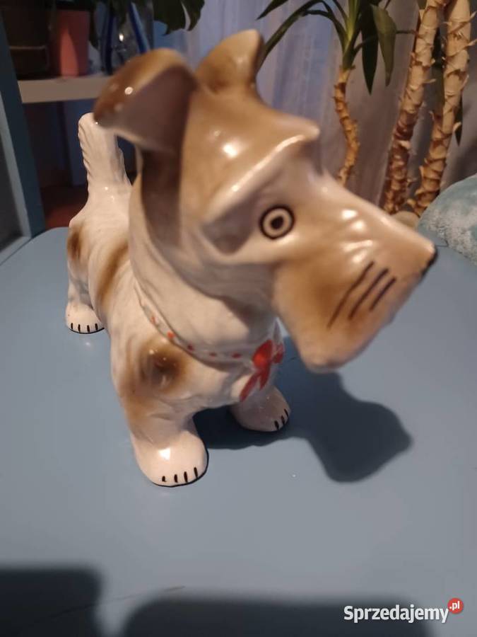 Duża figurka piesek Steatyt Katowice Łódź