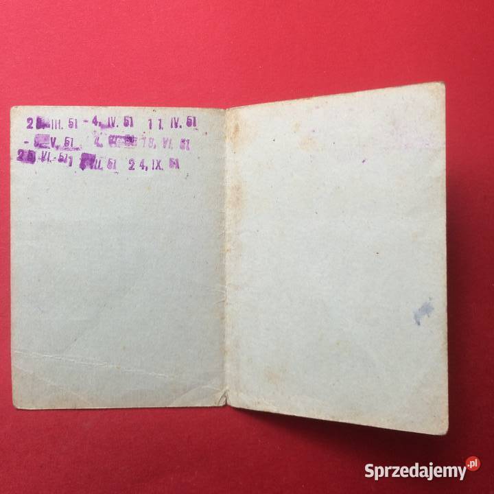 1357 Karta Legitymacyjna 4 Gładka Szczecin