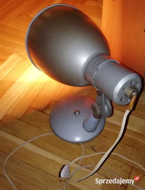 Kolekcjonerska lampa biurowa z PRLu Lampy Kraków sprzedam