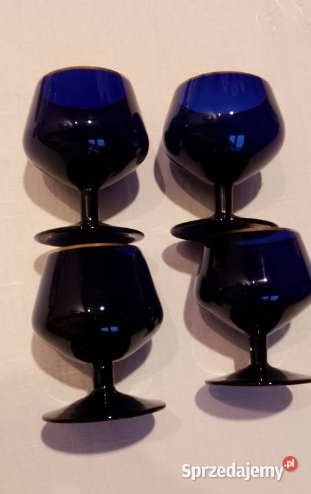 Kieliszki kobaltowe krosno Antyki, Sztuka, Kolekcje śląskie Częstochowa