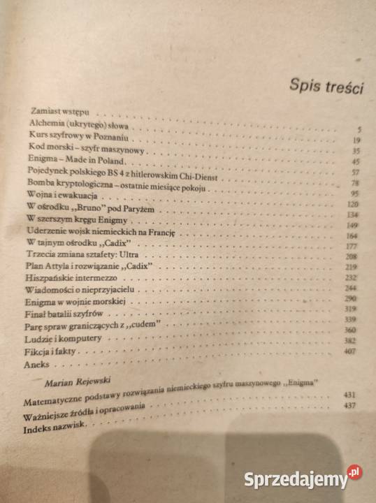 W kręgu Enigmy Władysław Kozaczuk Kielce