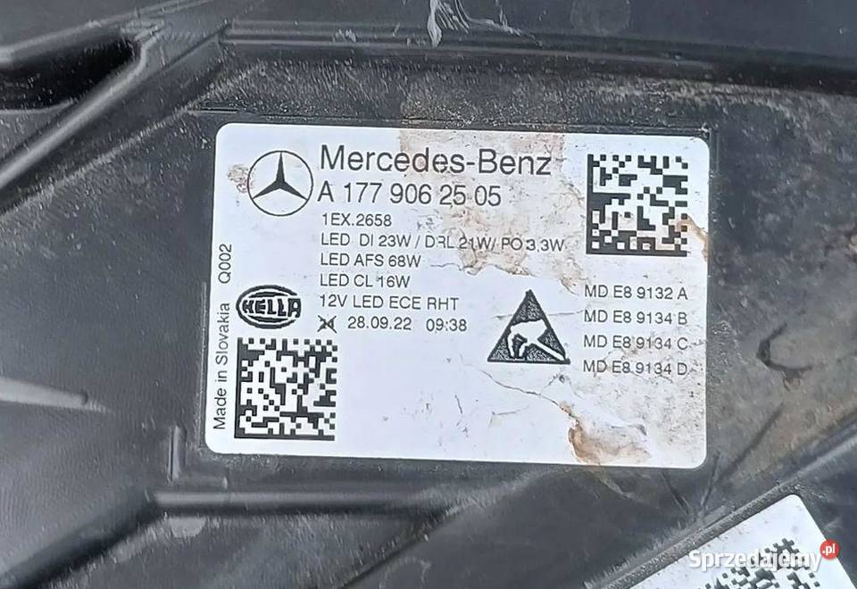 MERCEDES A W177 A177 FULL LED MULTIBEAM LAMPA Lampy przednie zachodniopomorskie sprzedam