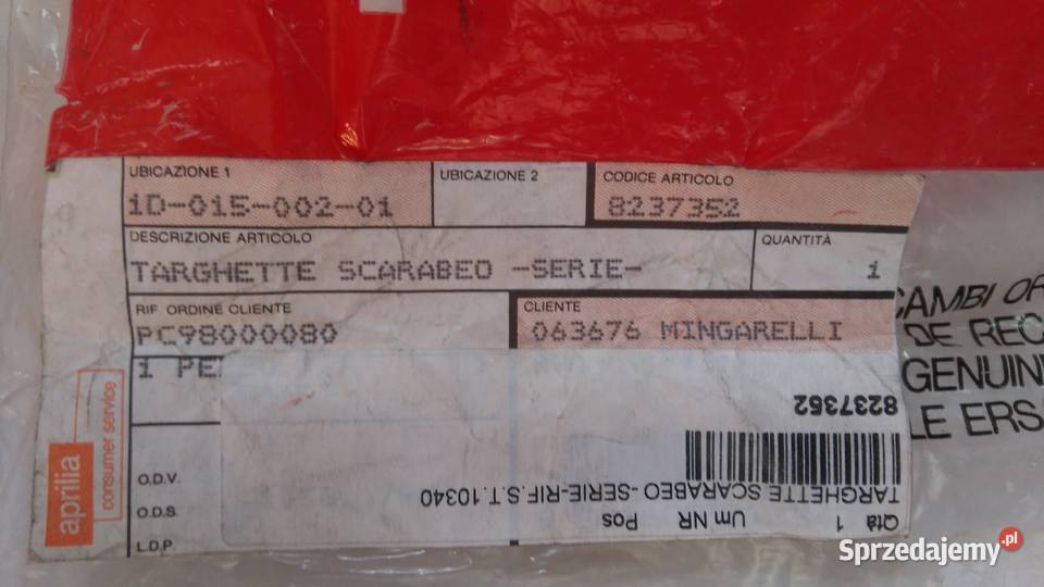 Emblemat znaczek naklejka oryginał Aprilia Pozostałe Bielsk Podlaski