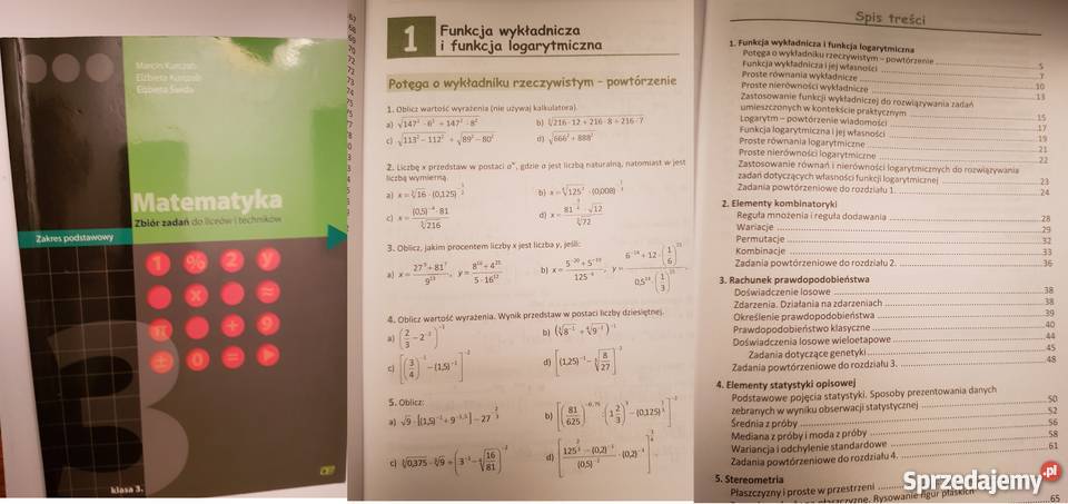 MATEMATYKA 3 zbiór zadań do liceów i techników tradycyjny podręcznik