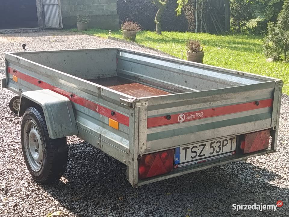 Solidna Przyczepka 210x105 ze stelażem DMC 420 Swidnik TEMA Pełczyce