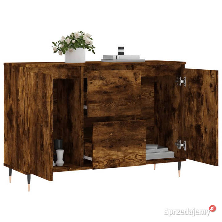 Szafka przydymiony dąb 104x35x70 materiał Warszawa