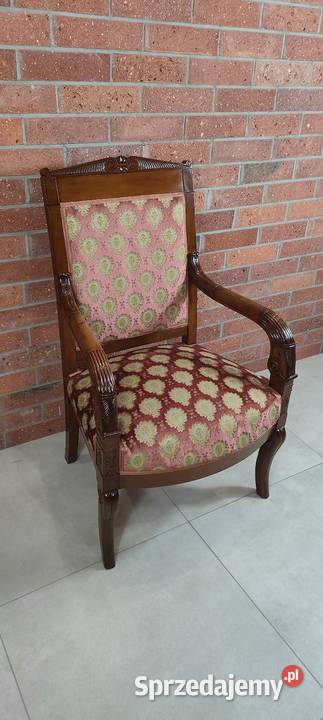 Piękny fotel biedermeier antyk