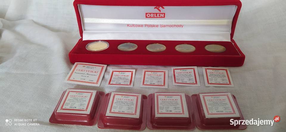 Kultowe Polskie samochody ORLEN monetyNowe Wałbrzych