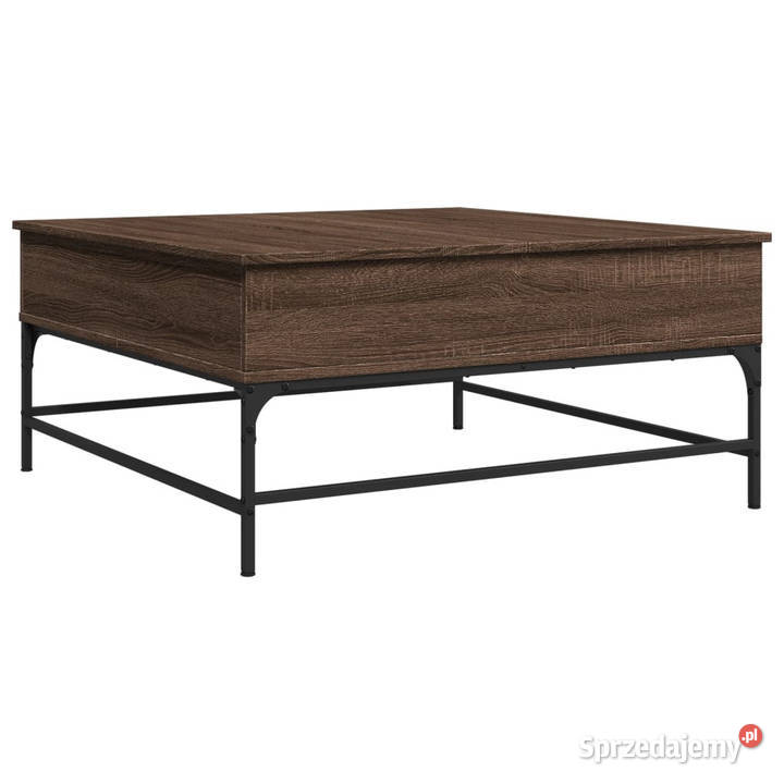 Stolik kawowy brązowy dąb 95x95x45 WM3217068 Warszawa