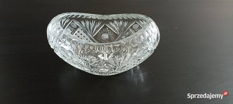 Przepiękna Waza Kryształowa Łódka śląskie Jaworzno