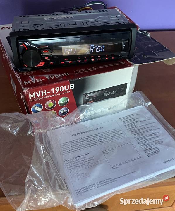Pioneer MVH190UB I USB I AUX I komplet I Ładny Pioneer Kępno