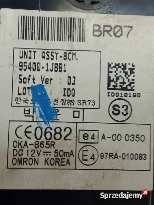 MODUŁ KOMFORTU 954001JBB1 Hyundai i20 I 20082014