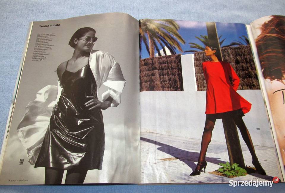 Burda International Wiosna 1995 moda szycie Skępe
