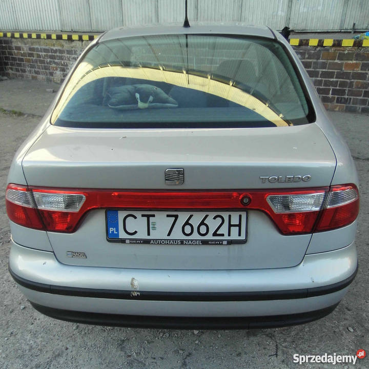 Seat Toledo II 1999 16 srebrny w stanie światła przeciwmgłowe kujawsko-pomorskie Toruń