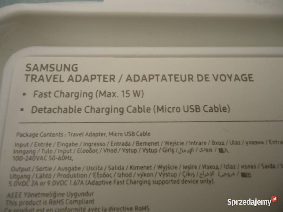 NOWA ŁADOWARKA SIECIOWA SAMSUNG TRAVEL ADAPTER Jaworzno