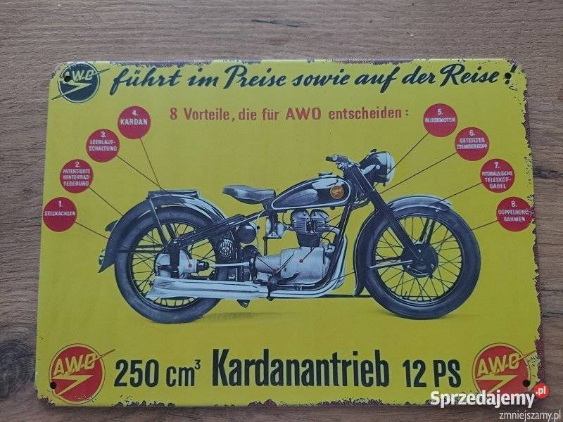 Szyld metalowy mz wsk simson awo ts es etz Stoczek Łukowski