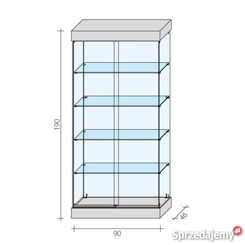 Gablota Szklana witryna szklana wyposażenie Wyposażenie firm świętokrzyskie Kielce wyposażenie
