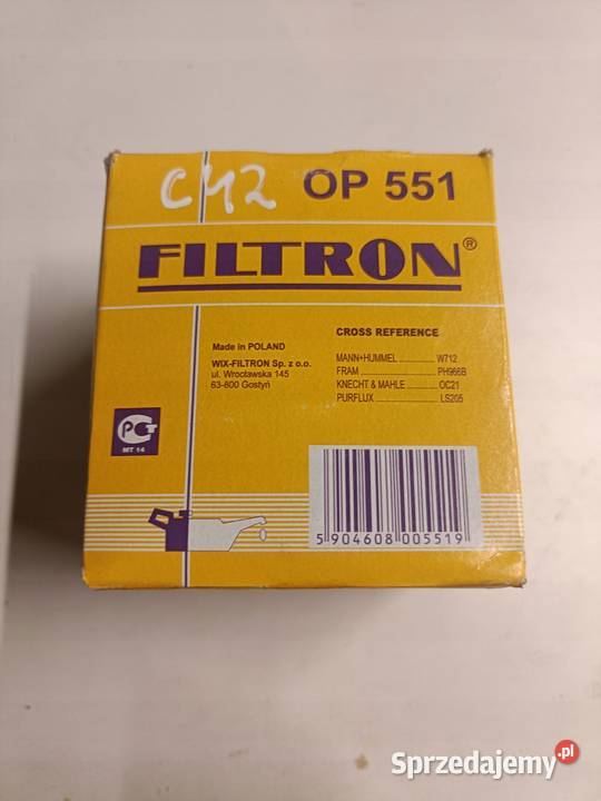 FILTR OLEJU Austin Chevrolet Ford Innocenti MG Filtry Rudka