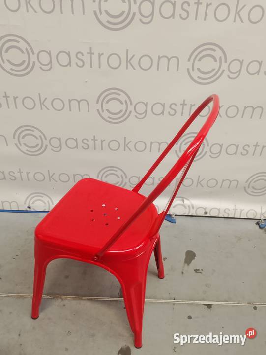 KRZESŁO METALOWE Paris CZERWONE dolnośląskie Wrocław sprzedam