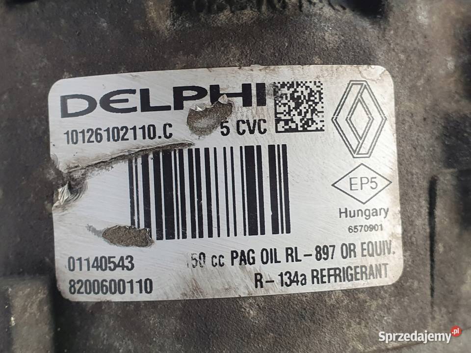 SPRĘŻARKA KOMPRESOR KLIMATYZACJI Renault Megane osobowe Chełm