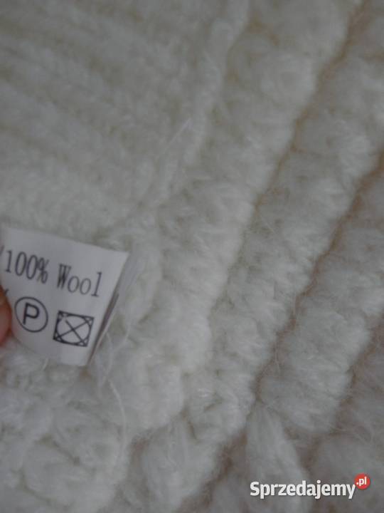 Czapka Wełniana 100 Wełna Slouchy Beanie Kolor Dla kobiet Łomża