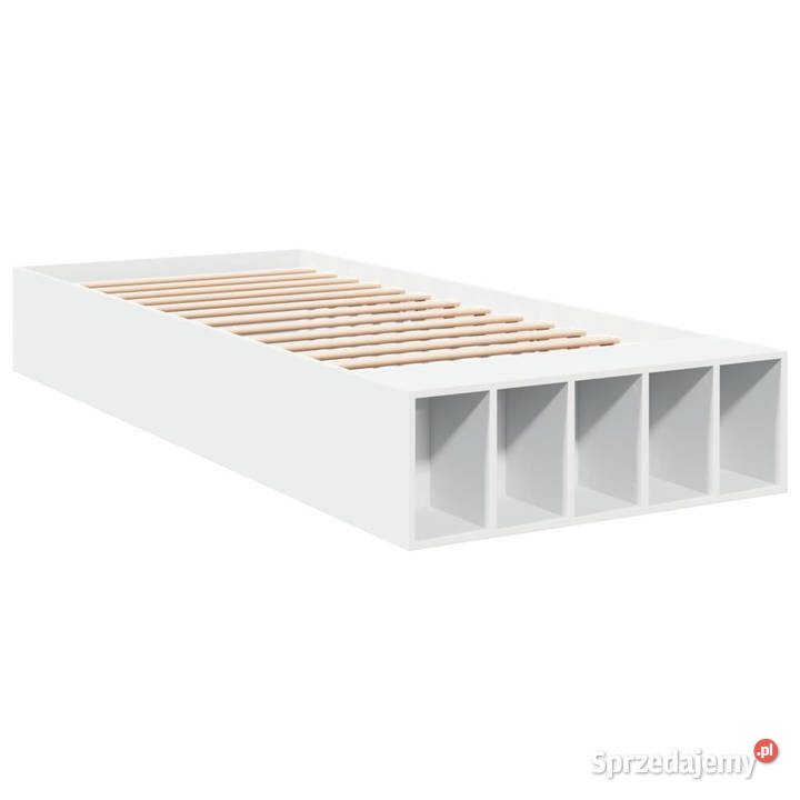 Rama łóżka biała materiał drewnopochodny 100x200 mazowieckie Warszawa