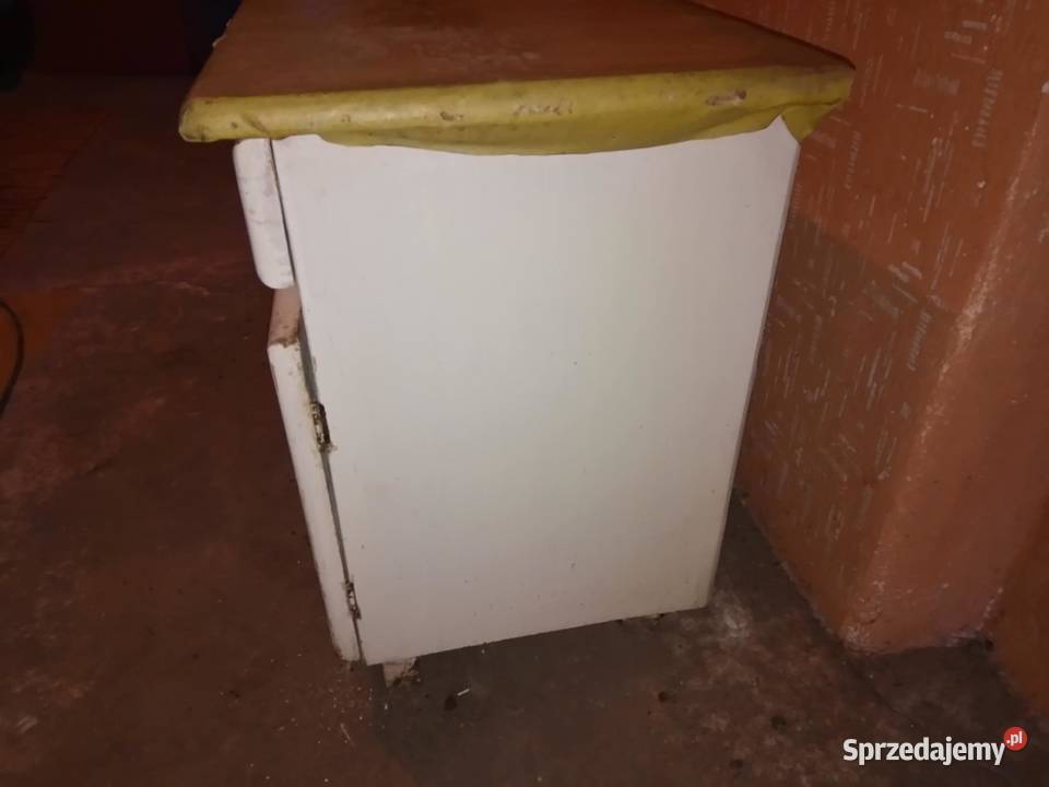 Szafka kuchenna kredens dolny biały PRL lata 60 Łódź