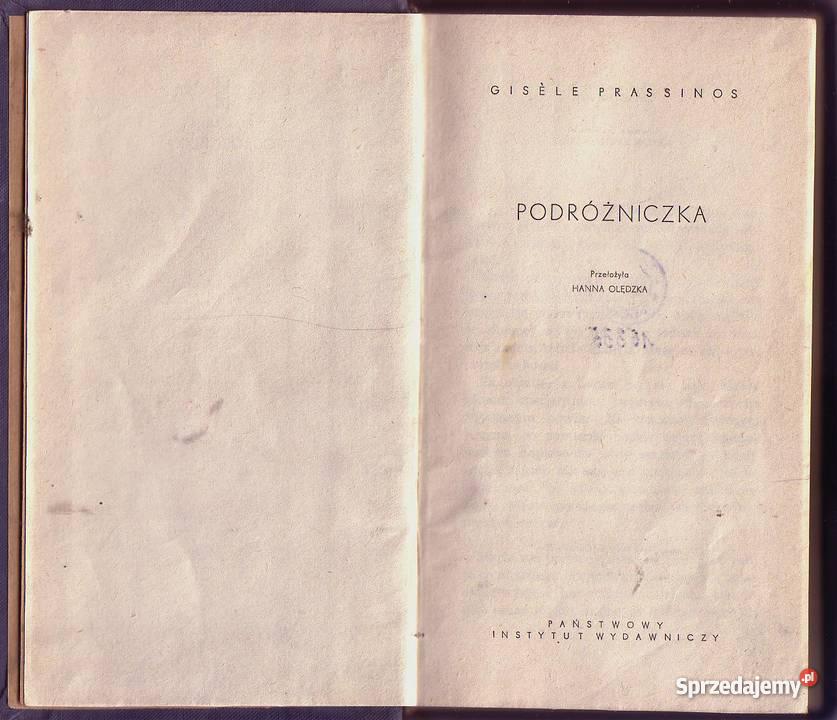 5242 PODRÓŻNICZKA GISELE PRASSINOS Proza i poezja Czyrna
