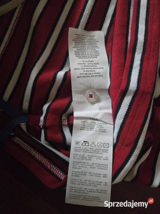 Czerwonobiała koszulka polo US Polo ASSN stan Rozmiar 3XL Czaplinek