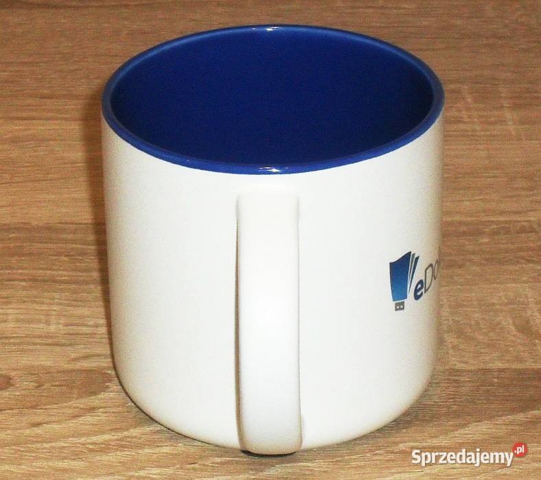 Kubek ceramiczny o pojemności 380 ml z nadrukiem Kubki Gliwice
