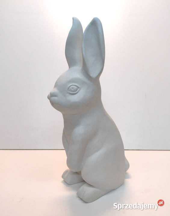 Duży Zając WIELKANOCNY 38 Figura Rzeźba Zajączek Przemyśl