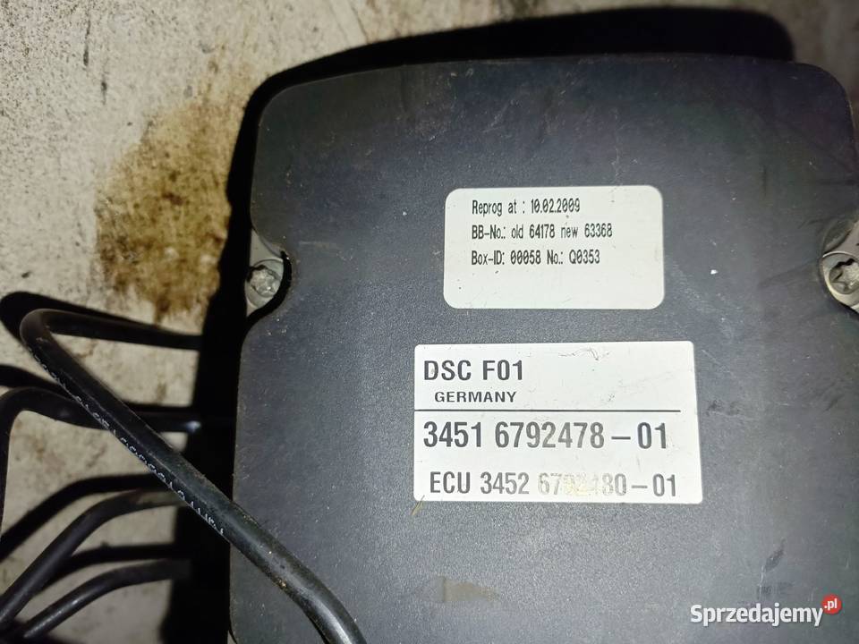 BMW F01 2009r 30benzyna N54 ABS pompa sterownik Złoczew