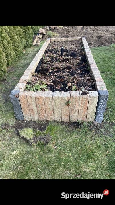 Palisada beton ozdobny imitacja kamienia słupek Oborniki Śląskie