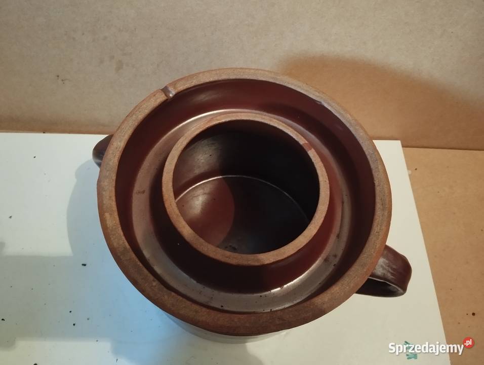 Kamionka gliniana z dwoma uchwytami Bogatynia